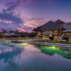 Surga Villa Estate Villa Surga One Reclining Sun Loungers at Night | Ungasan, Bali