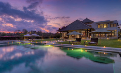 Surga Villa Estate Villa Surga One Reclining Sun Loungers at Night | Ungasan, Bali