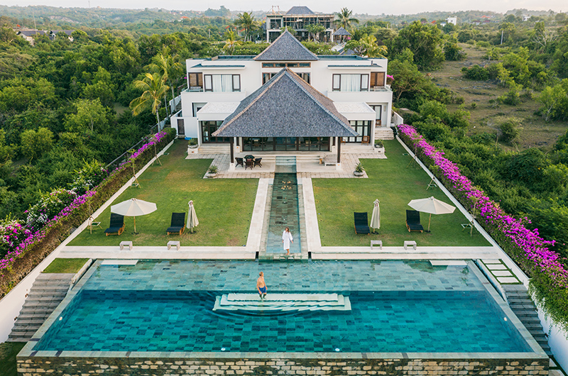 Surga Villa Estate Villa Surga One Gardens and Pool from Top | Ungasan, Bali