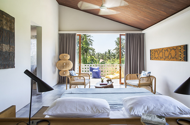 Villa Casabama Villa Casabama Panggung Bedroom and Balcony with View | Gianyar, Bali