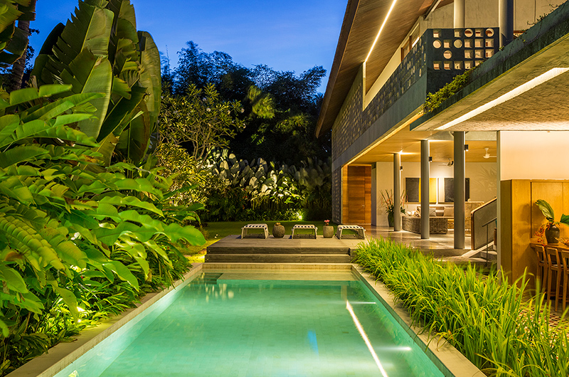 Villa Casabama Villa Casabama Panjang Pool View at Night | Gianyar, Bali