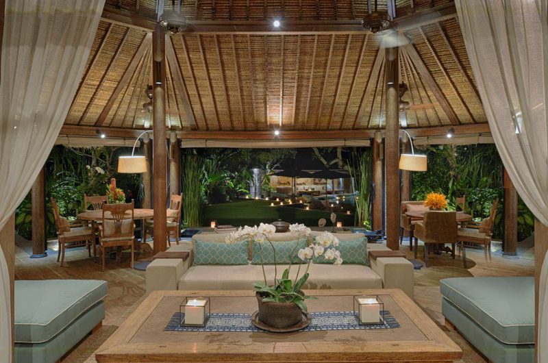 Villa Vanna Sedi Indoor Living Area with Pool View | Canggu, Bali