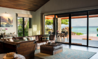 Vatuvara Villa Vatu Indoor Living Area with Sea View | Vatuvara, Fiji