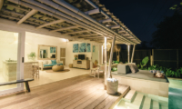 Villa Santai Nusa Lembongan Indoor Living Area with Pool View | Nusa Lembongan, Bali