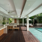 Villa Zambala Pool Side Area with Sun Beds | Canggu, Bali