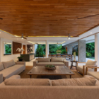 Villa Zambala Pool Side Lounge Area with Lights | Canggu, Bali