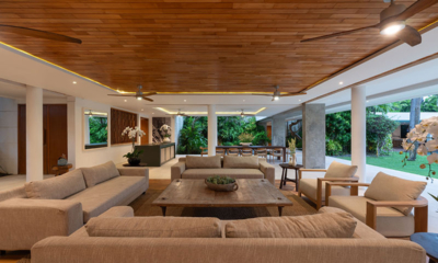 Villa Zambala Pool Side Lounge Area with Lights | Canggu, Bali