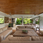 Villa Zambala Living Area with Garden View | Canggu, Bali