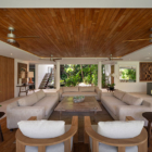 Villa Zambala Living Area with Up Stairs | Canggu, Bali