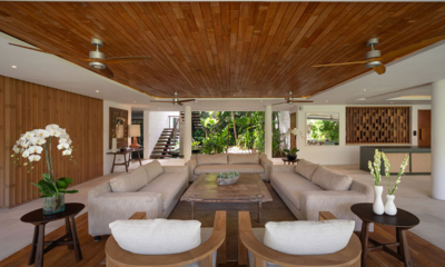 Villa Zambala Living Area with Up Stairs | Canggu, Bali