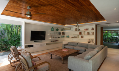 Villa Zambala Living Area with TV | Canggu, Bali