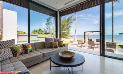 Villa Anar Living Area with Sea View | Bang Por, Koh Samui