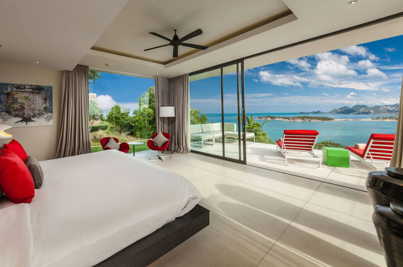 Villa Anavaya Bedroom and Balcony | Choeng Mon, Koh Samui