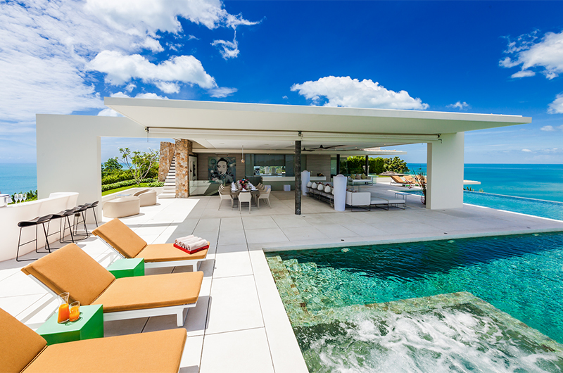 Villa Anavaya Pool Side Loungers | Choeng Mon, Koh Samui