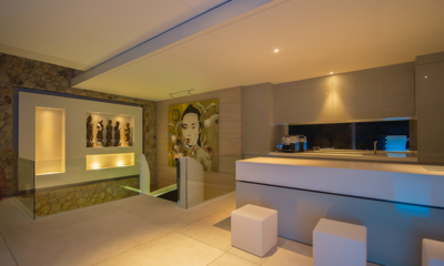 Villa Anavaya Kitchen Area at Night | Choeng Mon, Koh Samui