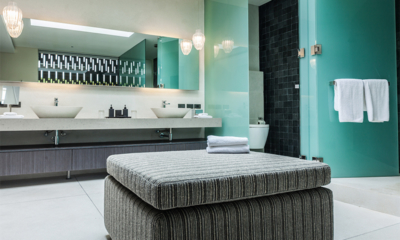 Villa Anavaya His and Hers Bathroom with Lights | Choeng Mon, Koh Samui