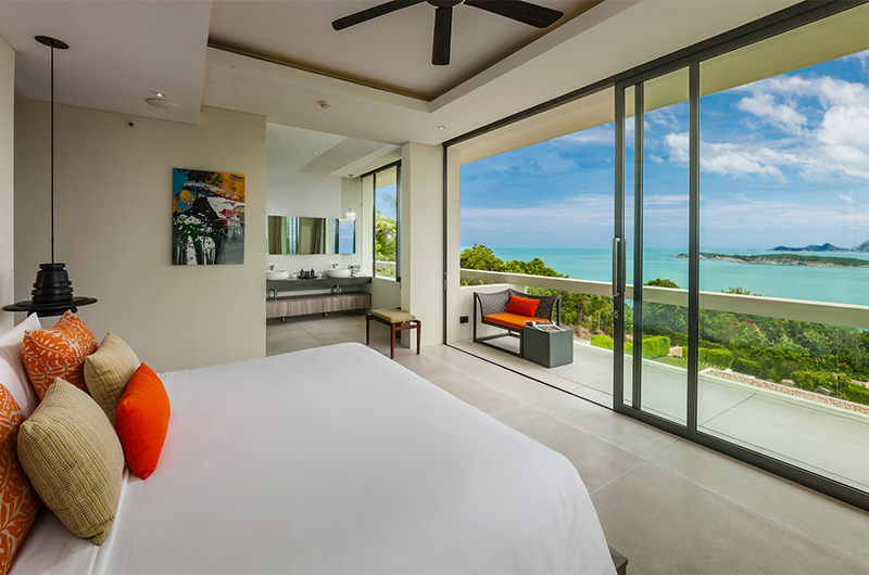 Villa Anavaya Bedroom and Bathroom with Garden View | Choeng Mon, Koh Samui