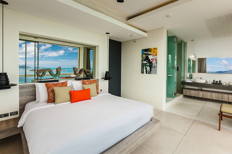 Villa Anavaya Bedroom with Show Pieces | Choeng Mon, Koh Samui