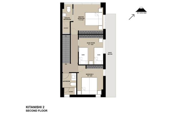 Kitanishi Kitanishi 2 Second Floor Floorplan | Hirafu, Niseko