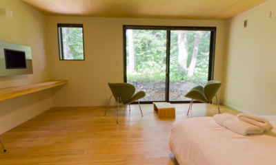 Gakuto Villas Master Bedroom with Seating Area | Hakuba, Nagano