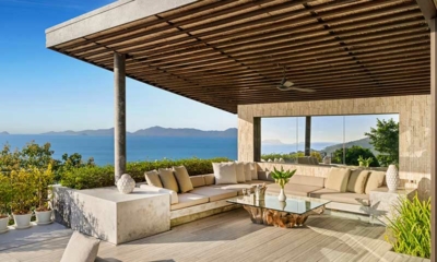 Raku Samui Open Plan Lounge Area with Sea View | Maenam, Koh Samui