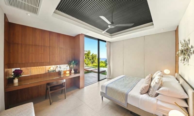 Raku Samui Guest Bedroom One with Study Area | Maenam, Koh Samui