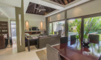 Chimera Green Living and Dining Area with Pool View | Seminyak, Bali