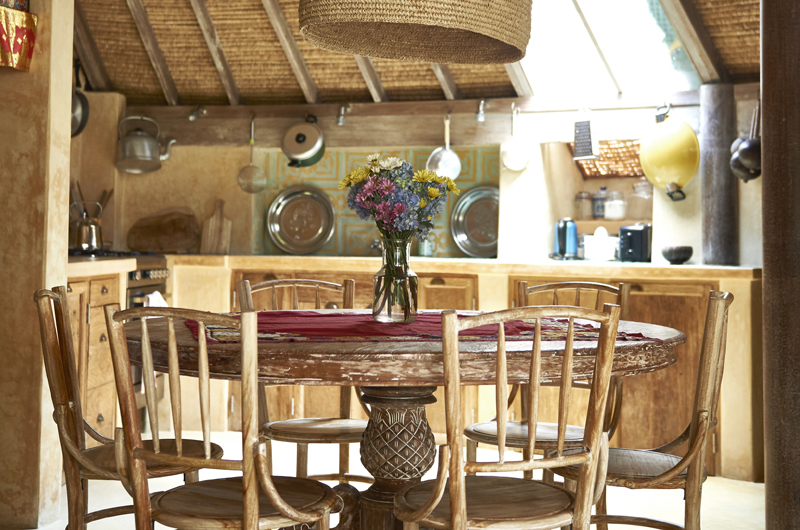 Round House Kitchen and Dining Area | Bali, Seminyak