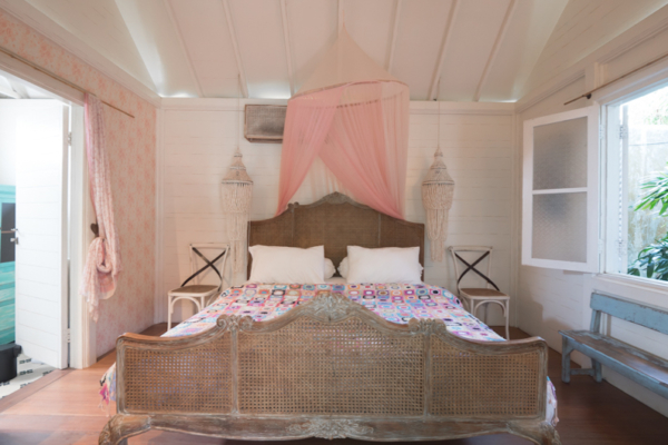 White House Bedroom with Mosquito Net | Seminyak, Bali