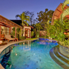 Lataliana Villas Villa Li Swimming Pool at Night | Seminyak, Bali