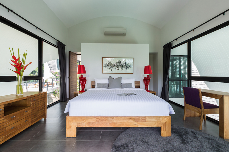 Villa Shadow Bedroom with Study Table | Chaweng, Koh Samui