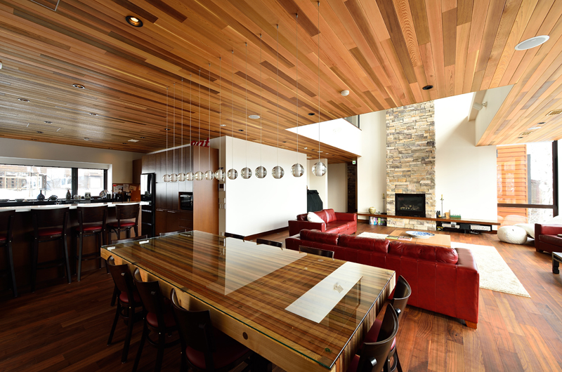 Panorama Indoor Living and Dining Area | Lower Hirafu Village, Niseko