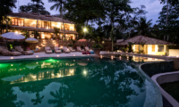 Meda Gedara Gardens and Pool at Night | Dickwella, Sri Lanka