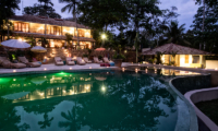 Meda Gedara Gardens and Pool at Night | Dickwella, Sri Lanka