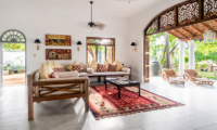 Meda Gedara Indoor Living Area | Dickwella, Sri Lanka