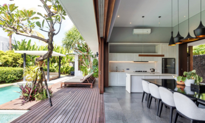 Amarin Seminyak Kitchen and Dining Area with Pool View | Seminyak, Bali