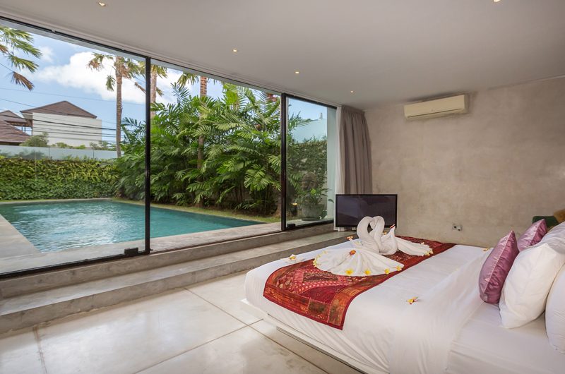 Villa Mikayla Bedroom with Pool View | Canggu, Bali