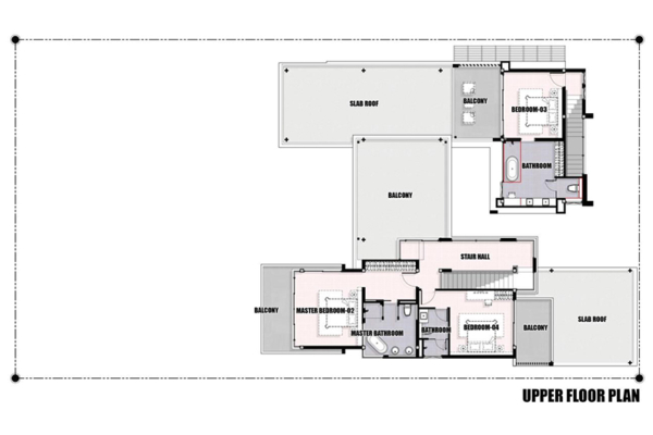Coastal Escape Natai Upper Floorplan | Natai, Phang Nga