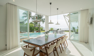 Coastal Escape Natai Indoor Dining Area with Pool View | Natai, Phang Nga