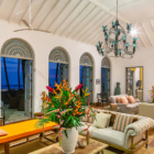 Tanamera Estate Living Area with Sea View at Night | Talpe, Sri Lanka