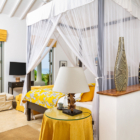 Tanamera Estate Master Bedroom with TV and View | Talpe, Sri Lanka