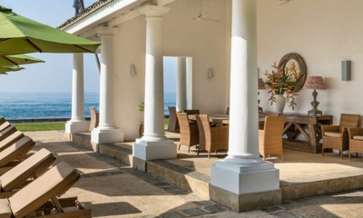 Tanamera Estate Pool Side Dining Area with Sea View | Talpe, Sri Lanka