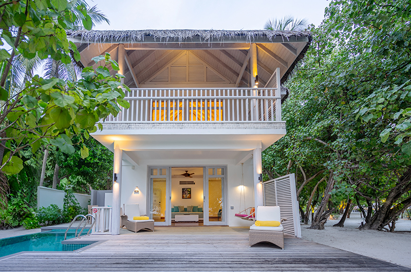 Amaya Kuda Rah Beach Suite Outdoor Area | South Ari Atoll, Maldives