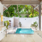 Amaya Kuda Rah Beach Villa Bathroom with Bathtub and Jacuzzi | South Ari Atoll, Maldives