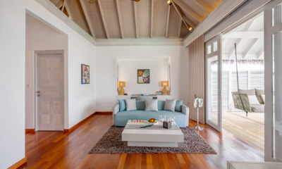 Amaya Kuda Rah Water Suite Lounge Area | South Ari Atoll, Maldives
