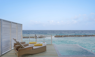 Amaya Kuda Rah Water Villa Sun Beds with View | South Ari Atoll, Maldives