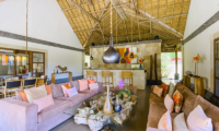 Villa Bamboo Indoor Living and Dining Area | Ubud, Bali
