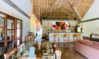 Villa Bamboo Living and Dining Area | Ubud, Bali