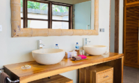 Villa Bamboo His and Hers Bathroom | Ubud, Bali