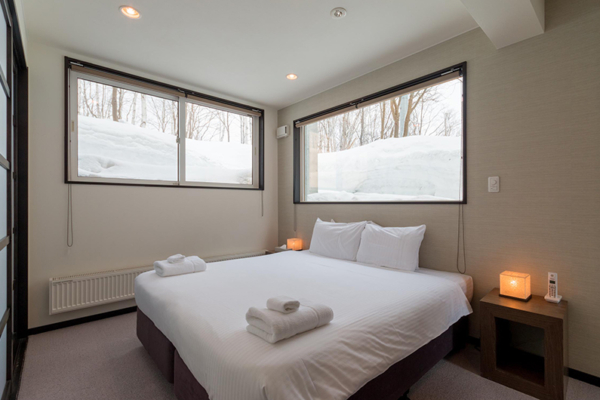 Fubuki Fubuki One Bedroom One with Side Lamps and View | Hirafu, Niseko